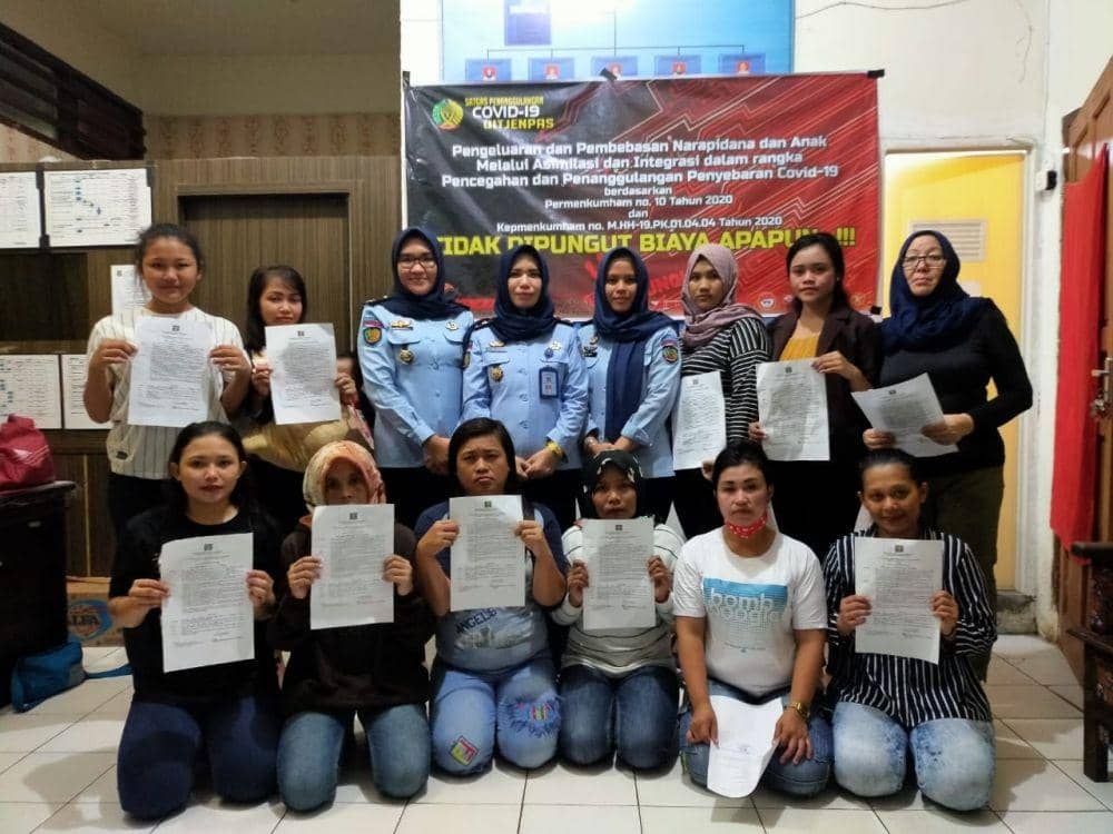 Dampak Corona, 541 Warga Binaan Di Sumsel Hirup Udara Bebas