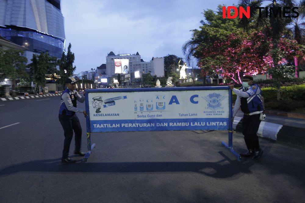 Jelang PKM Berakhir, 4 Jalan Protokol di Semarang Masih Ditutup