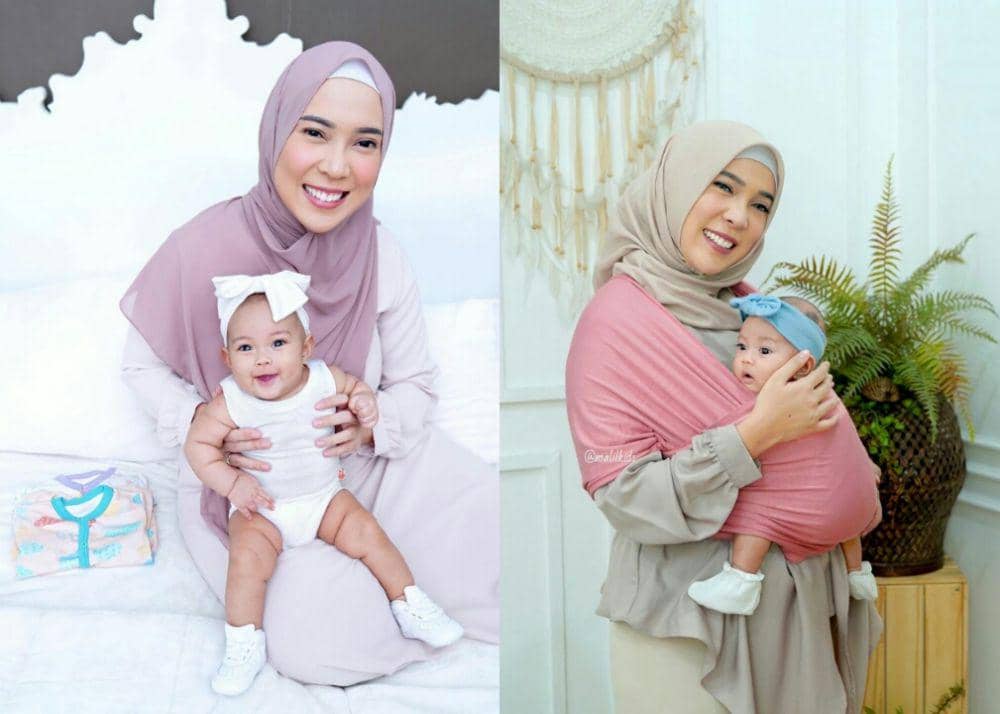 10 Potret Fitrop dan Baby Sada Jadi Model Endorse, Kerja sambil Momong