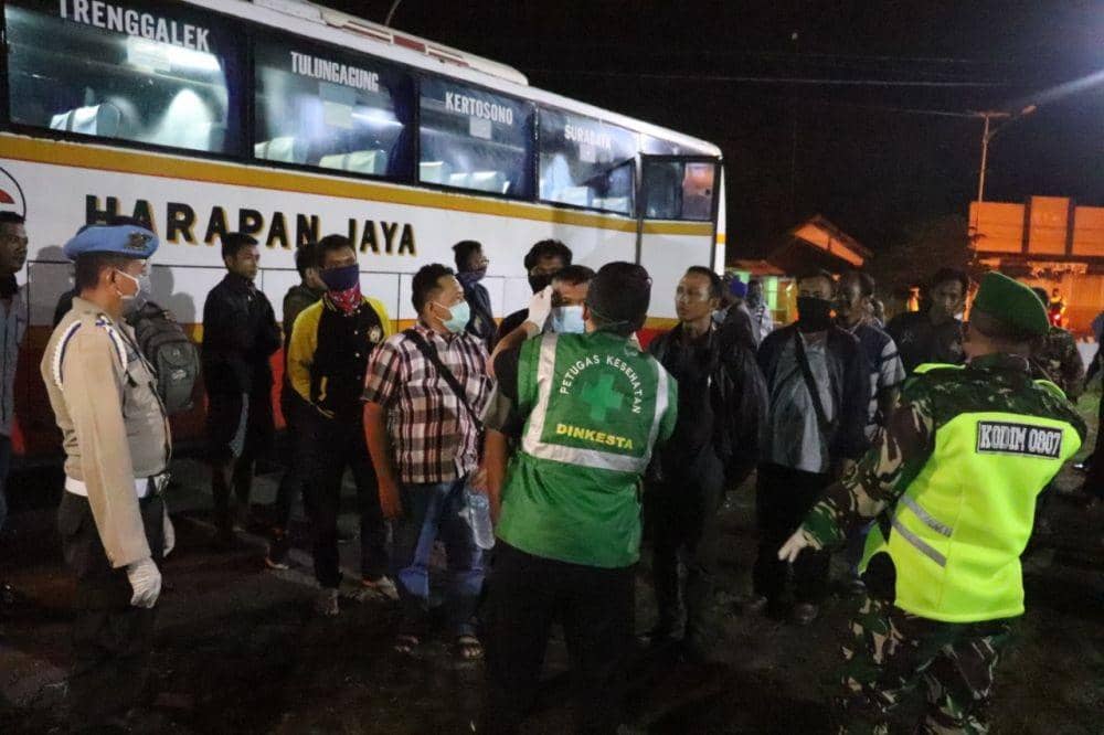 Polisi Perketat Penjagaan di Wilayah Perbatasan Tulungagung