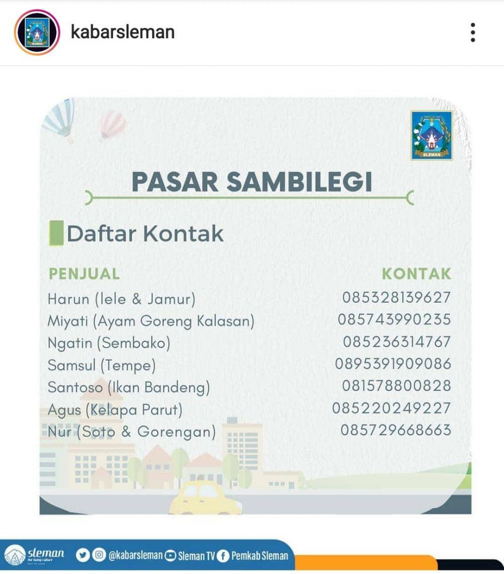 Instagram: kabarsleman