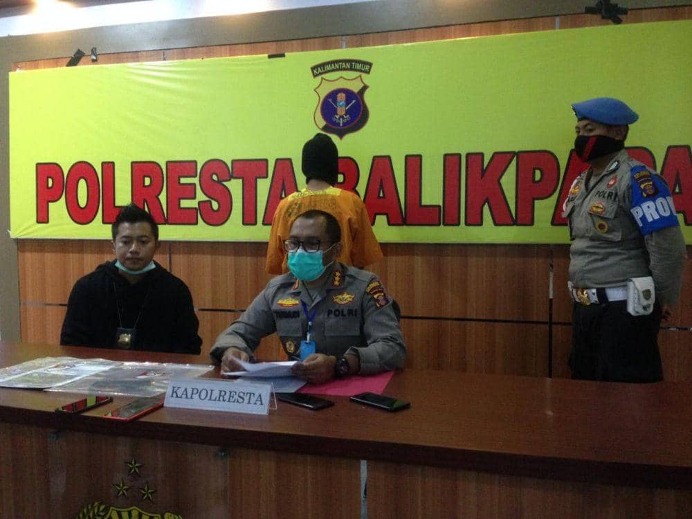 Tersangka penyebar hoaks ditangkap di Balikpapan (IDN Times/Hilmansyah)