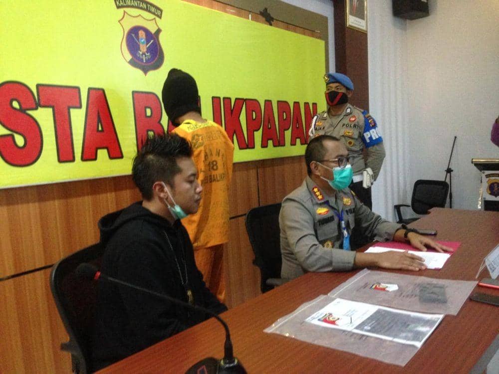 Tersangka penyebar hoaks ditangkap di Balikpapan (IDN Times/Hilmansyah)