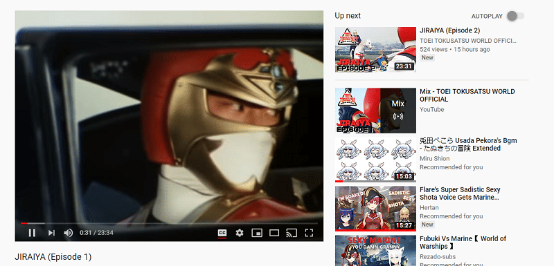 youtube.com/TOEI TOKUSATSU WORLD OFFICIAL