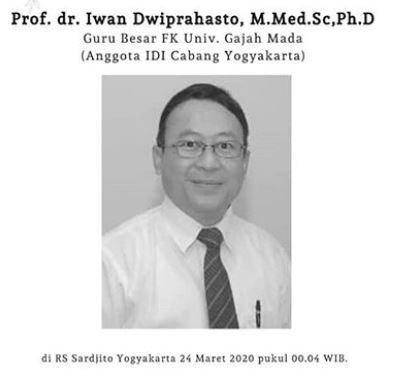 Prof. DR. dr. Iwan Dwi Prahasto (GB FK UGM) Instagram/@ikatandokterindonesia