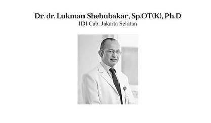 DR.Dr. Lukman Shebubakar SpOT  Instagram/@ikatandokterindonesia