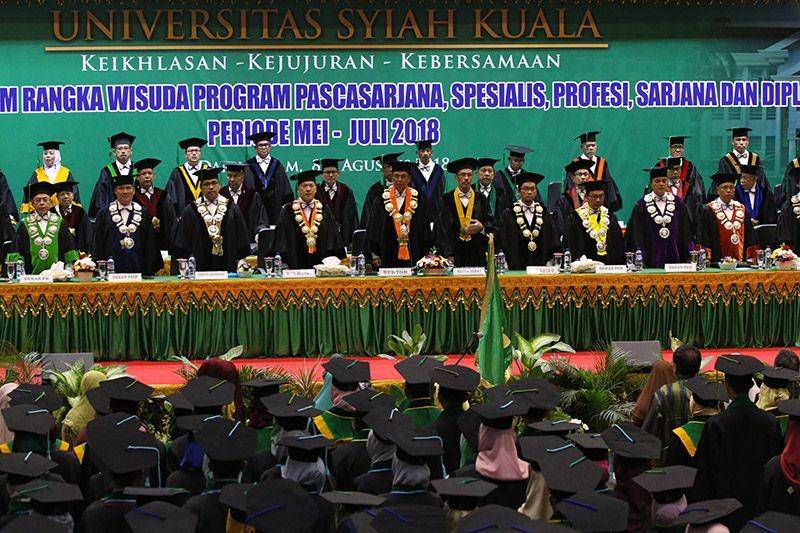 Suasana prosesi wisuda di Universitas Syiah Kuala (IDN Times/Humas Unsyiah)
