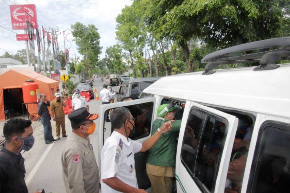 Pemeriksaan angkutan umum di Kota Siantar (Dok. Humas Siantar)