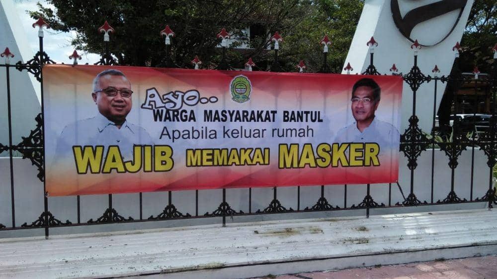 Pemkab Bantul wajibkan warga keluar rumah gunakan masker. IDN Times/Istimewa