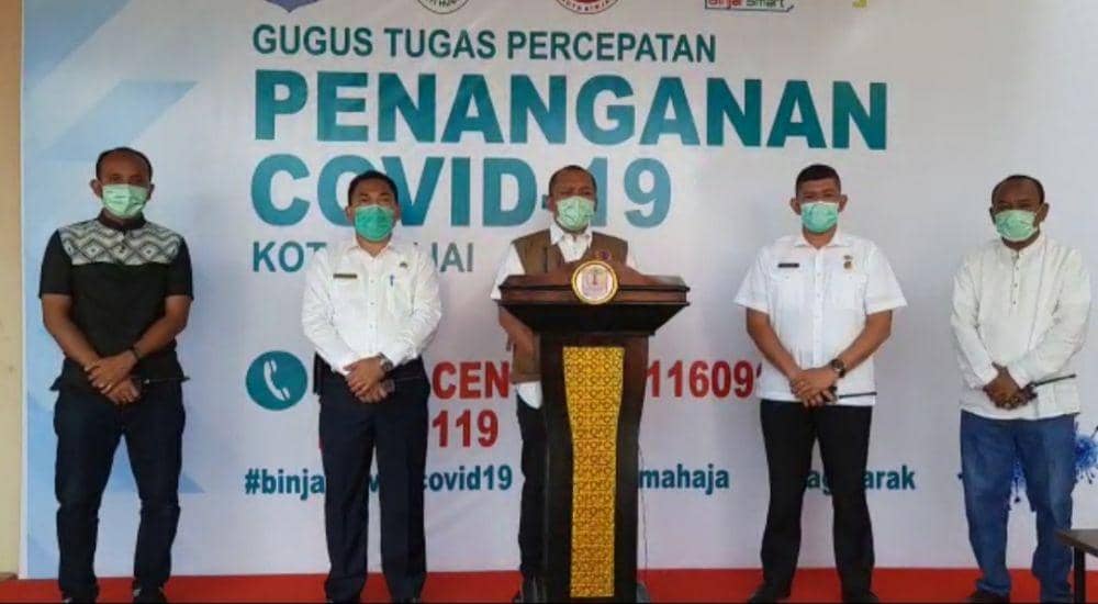Tim satgas COVID -19 Kota Binjai, gelar konpres terkait 12 tenaga medis yang diisolasi (IDN Times/ istimewa)
