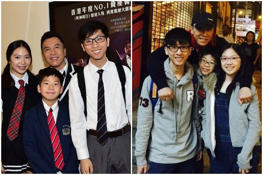 9 Potret Kompak Donnie Yen dan Anak, Tetap Rukun meski Beda Ibu