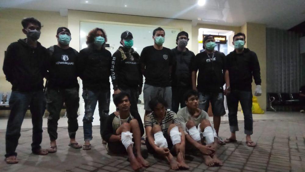 Komplotan curas di Makassar saat ditangkap. IDN Times/Polsek Panakkukang