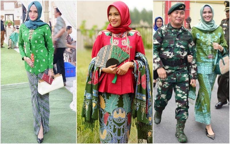 9 Style Batik & Kebaya Yulistra Ivo, Istri Gubernur Sugianto Sabran