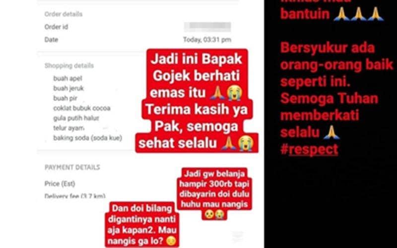 Driver Ojol Ini Menolak Dibayar Pelanggan, Alasannya Bikin Haru