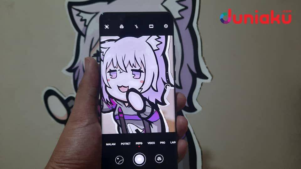 Percobaan foto stand Nekomata Okayu dengan P40 Pro. duniaku.com/Adhitya Daniel
