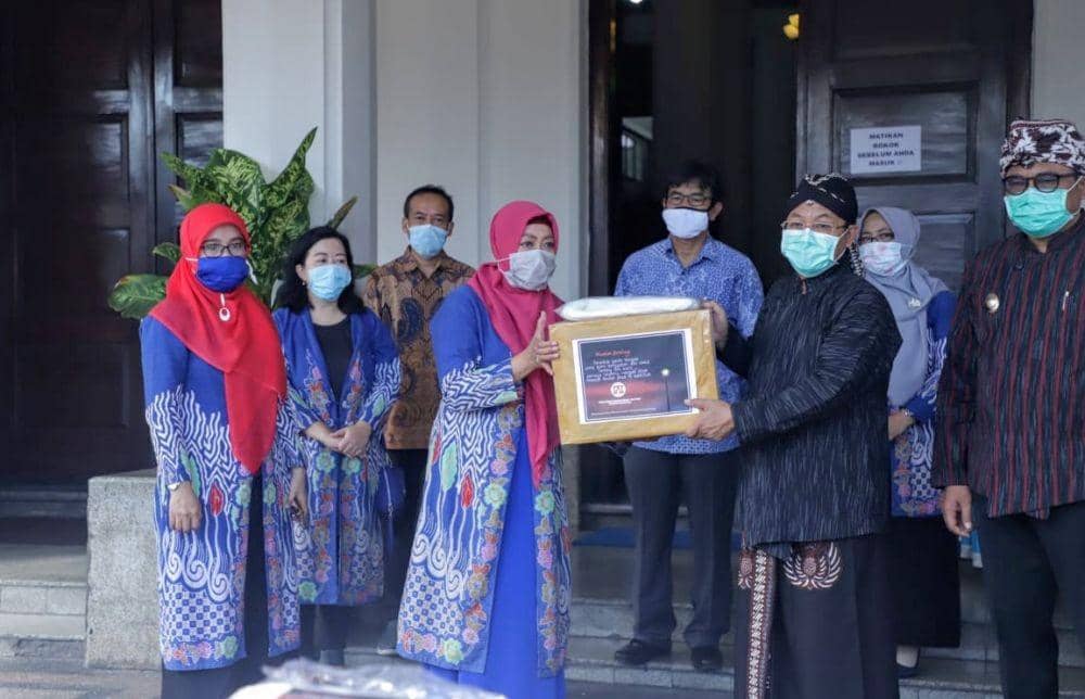 Sejumlah bantuan terus mengalir dari berbagai pihak ke Pemkot Malang. Dok/ Humas Pemkot Malang