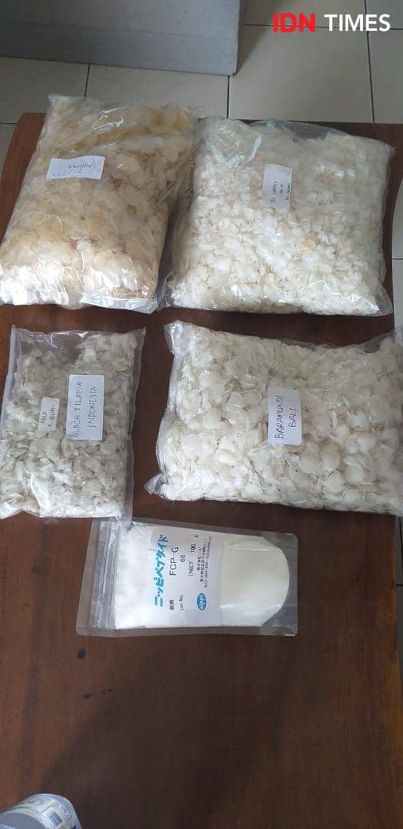Bungkusan sisike ikan dari Jateng yang akan diekspor ke Jepang. Dok humas BK IPM Semarang
