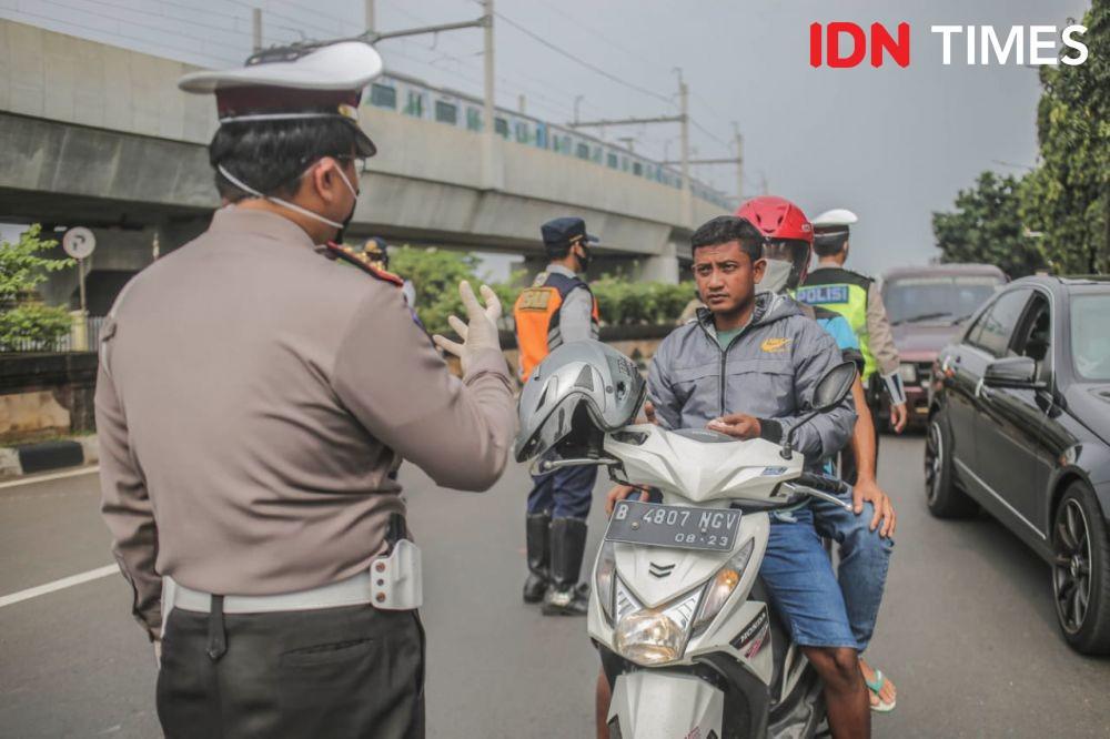 [FOTO] 10 Penampakan Jakarta dalam Dua Hari Penerapan PSBB
