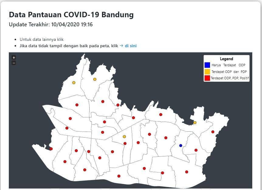 [UPDATE] Angka Positif Virus Corona di Kota Bandung Mencapai 75 Kasus