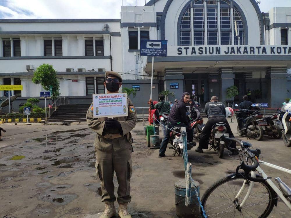 Kawasan Kota, Tamansari, Jakarta Barat di hari kedua penerapan PSBB, Sabtu 11/4) (Dok. Istimewa)