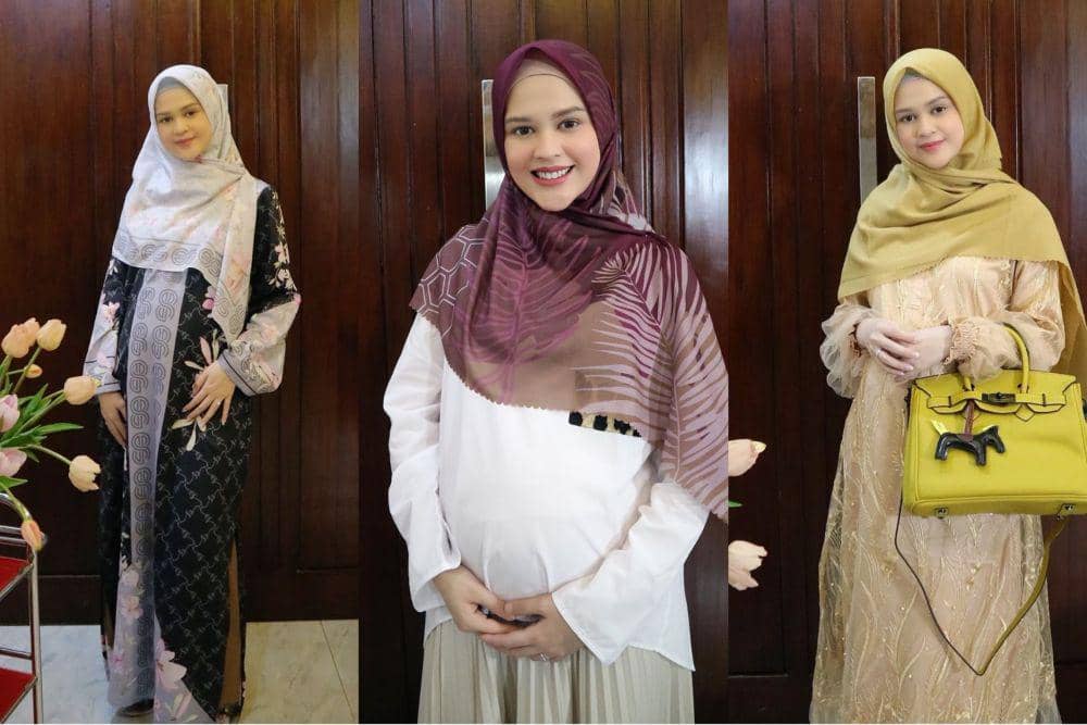 10 Inspirasi Gaya Bumil Berhijab yang Elegan ala Cut Meyriska