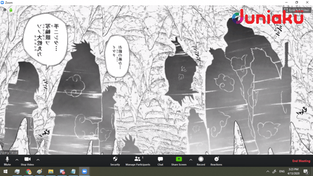 Pertemuan Akatsuki di Zoom. duniaku.com/Adhitya Daniel