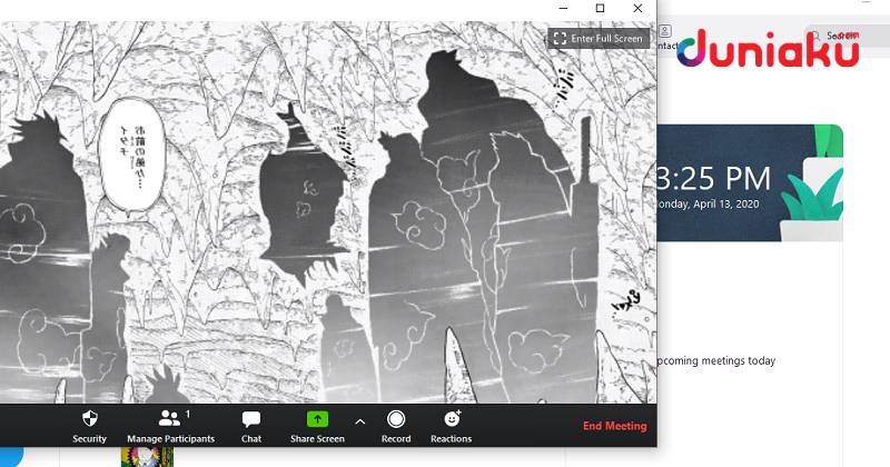 Pakai Zoom? Coba Pakai Gambar Background Manga Ini Biar Makin Keren!