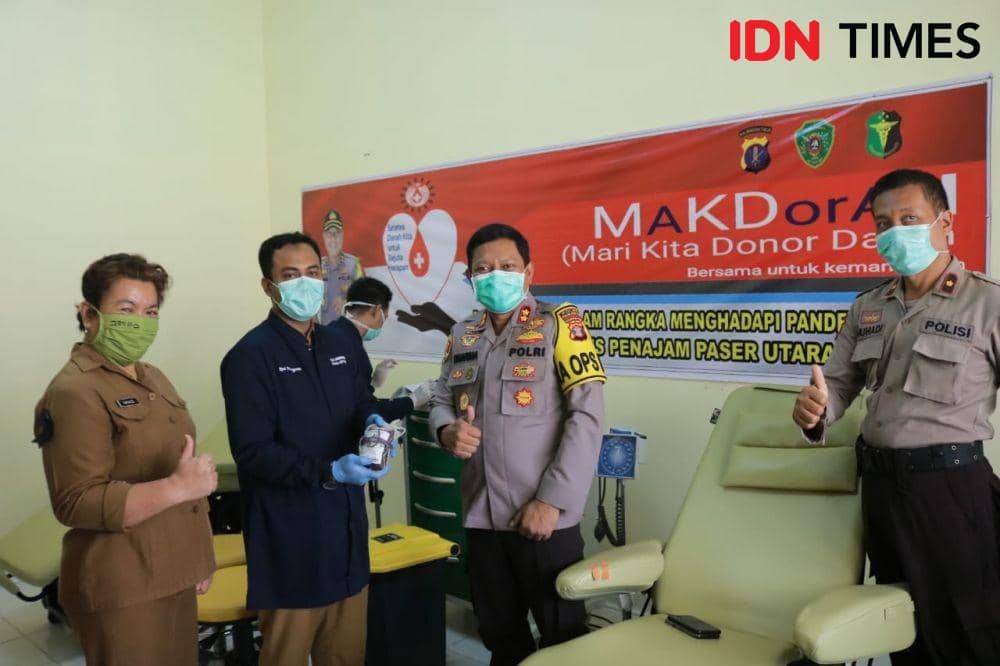 Aksi Kemanusiaan Donor Darah Polres PPU (IDN Times/Ervan Masbanar)
