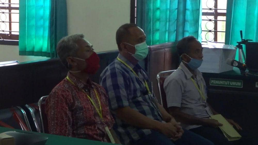 Tiga saksi ikuti sidang online kasus suap mantan Ketua DPRD Tulungagung, Supriyono, IDN TImes/ Bramanta Pamungkas
