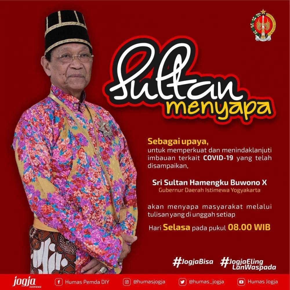 Sultan Menyapa. Instagram/HumasJogja
