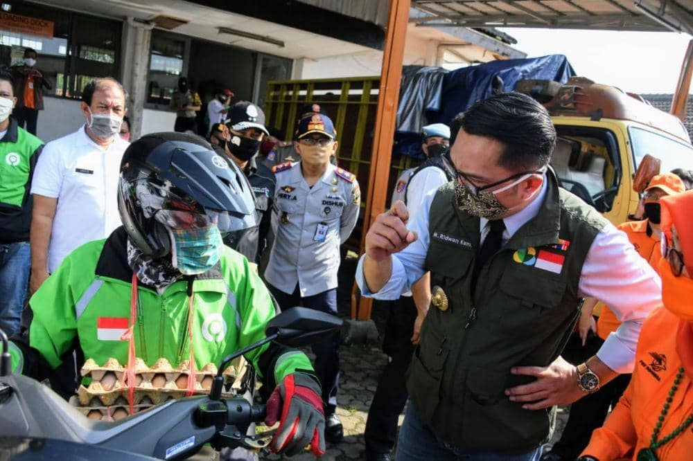 Ojol dan Opang Diberdayakan Kirim Bansos COVID-19 di Bogor