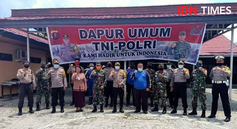 Kodim 0913/PPU, Polres PPU serta Dinsos PPU sepakat dirikan dapur umum untuk warga berpenghasilan rendah terdampak corona (IDN Times/Ervan Masbanjar)