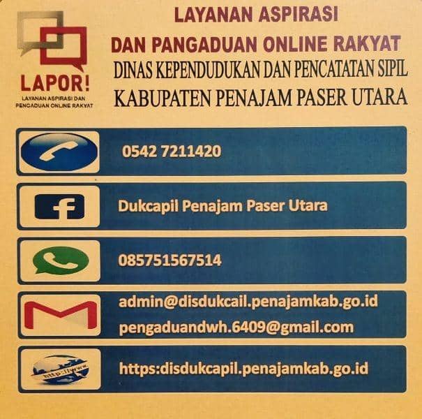 Layanan online ADMINDUK PPU (Dok.Disdukcapil PPU)