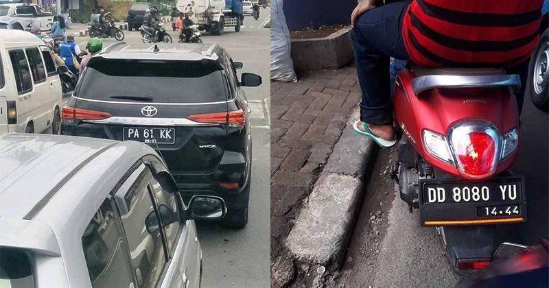 Plat kendaraan unik/Berbagai sumber