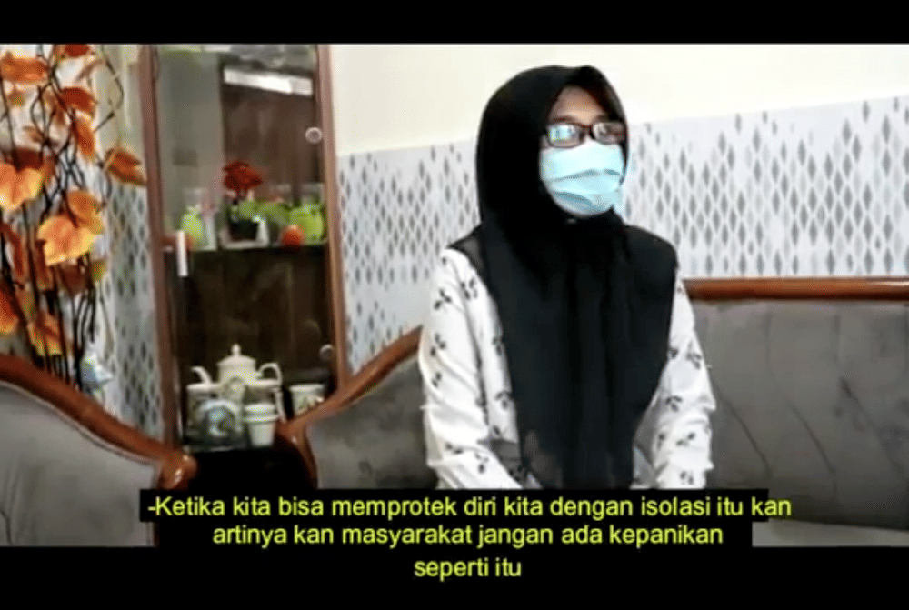 D pasien pertama corona di Kota Batu yang akhirnya sembuh. Dok/ Humas Pemkot Batu