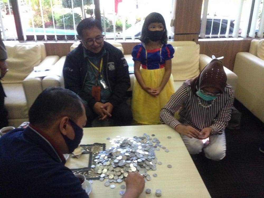 Baby Dee, Siswi TK Sumbang Pemkot Balikpapan untuk Tangani COVID-19