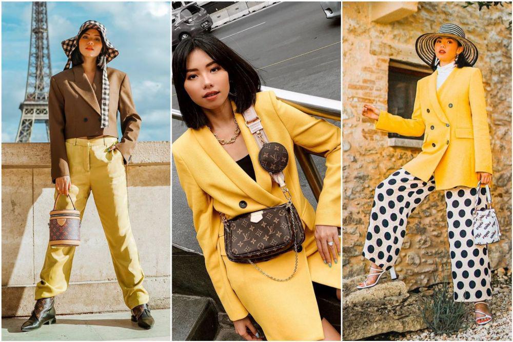 Stunning! 10 Ide Mix and Match Fashion Item Kuning ala Olivia Lazuardy