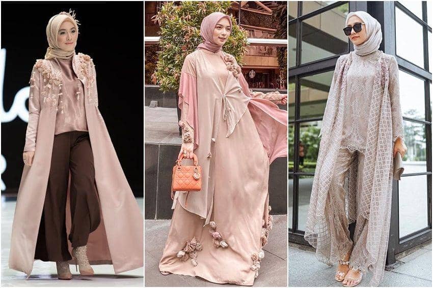 9 Pilihan Style Hijab Pesta Seleb Warna Pastel, Anggun Menawan!