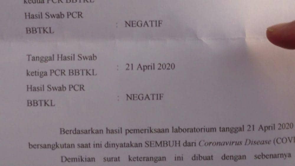 Surat keterangan sembuh COVID-19, IDN Times/ istimewa