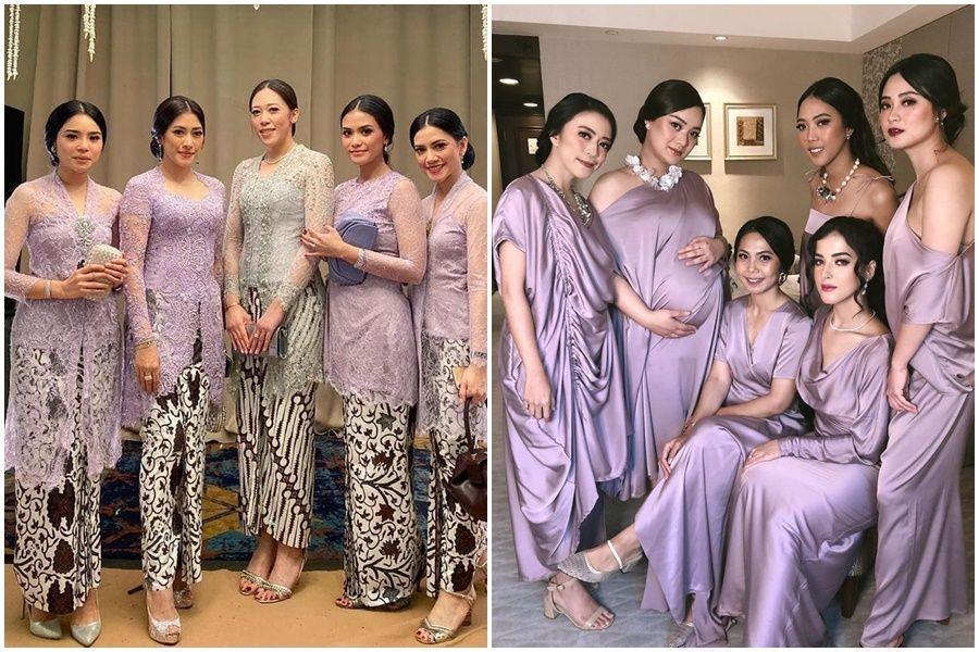10 Ragam Model Seragam Bridesmaid Bertema Warna Ungu, Anggun & Feminin