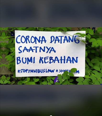Aksi digital Hari Bumi, 22 April 2020. Dokumentasi Jampiklim