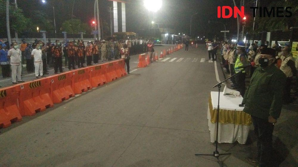 PSBB Tegal Resmi Diberlakukan, 49 Titik Jalan Ditutup Beton