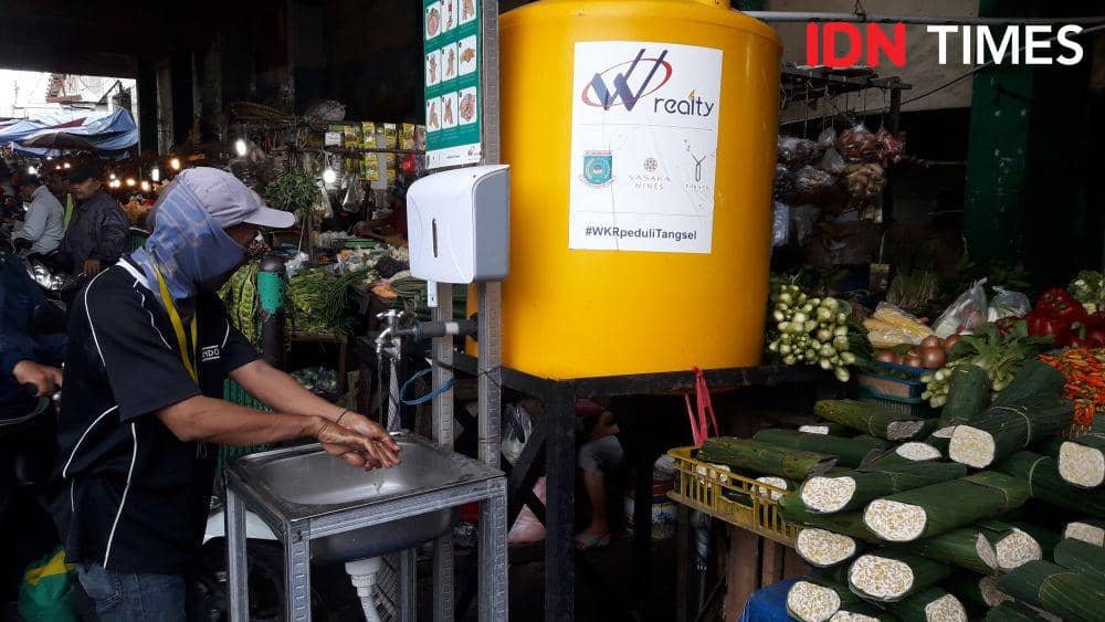 Tempat cuci tangan untuk pencegahan COVID-19 (IDN Times/Muhamad Iqbal)