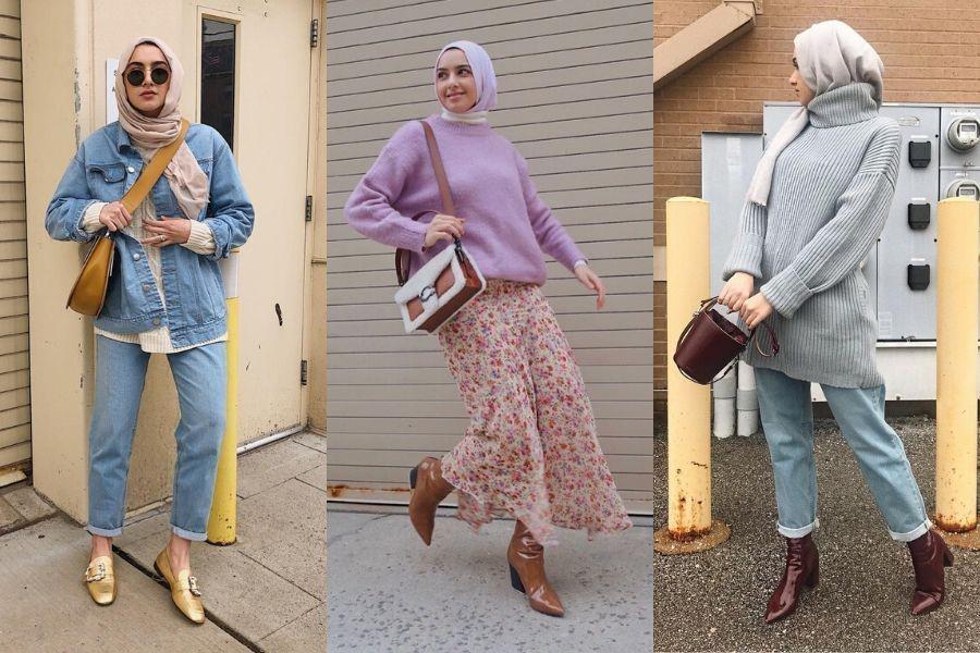 9 OOTD Kasual ala Hijabers Summer Albarcha, Modis nan Kekinian!
