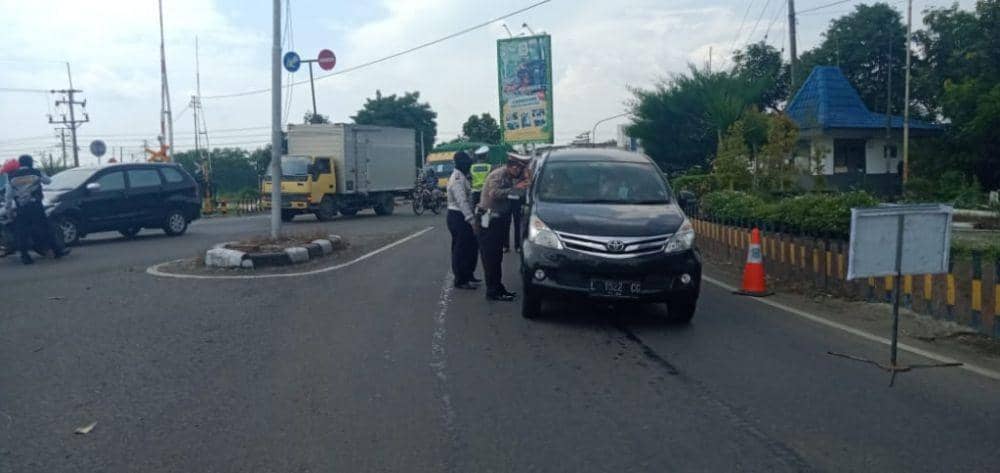 Polres Kediri perketat penjagaan di titik check point, IDN Times/ istimewa