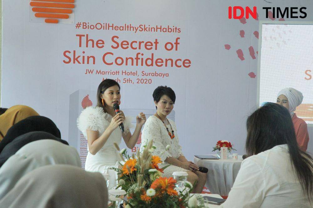 Patricia Gouw pada Talkshow Bio Oil. 5 Maret 2020. IDN Times/Fajar Laksmita