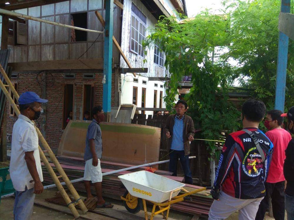 Bantuan Stimulan Perumahan Swadaya (BSPS) atau bedah rumah bagi warga Sulawesi Barat (Dok. Kementerian PUPR)