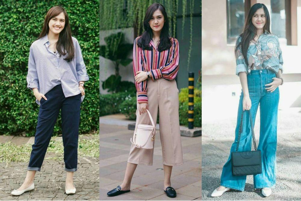 Cocok buat Ngampus, Ini 10 Casual-Smart Style ala Annissa Soebandono