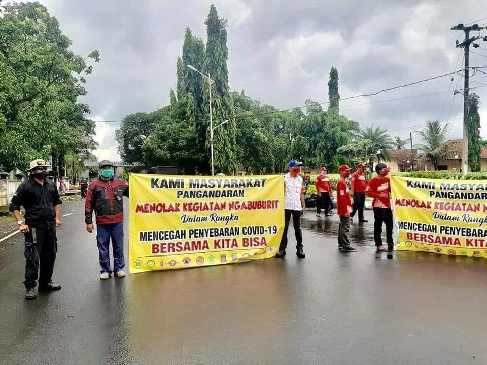Ngabuburit Di Tengah Pandemi, Aparat Pangandaran Turun ke Jalan