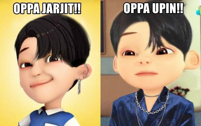 10 Foto Editan jika Karakter Upin Ipin Jadi Oppa Korea, Auto Ngefans!